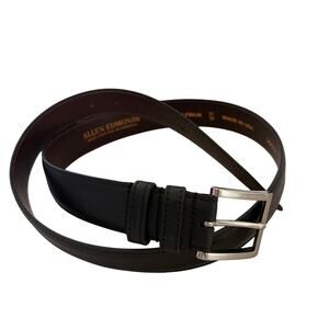 Allen Edmonds Black Leather Dress Belt Size 38 Made In USA Oldmoney Preppy